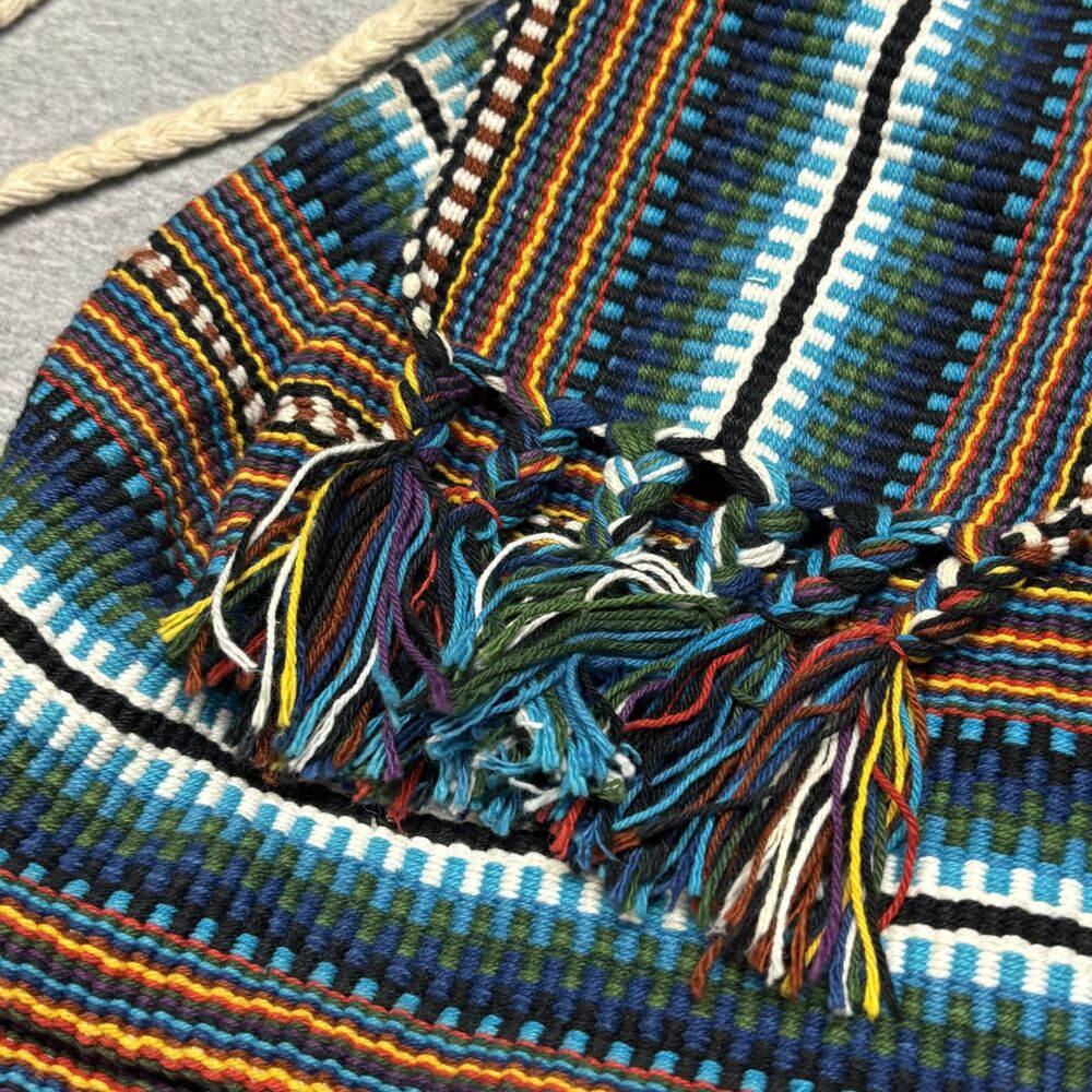 Boho Chic Woven Drawstring Backpack - image 5